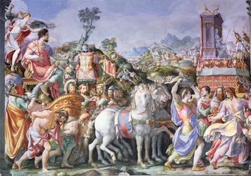 Le triomphe de Marcus Furius Camillus (447-365 av. J.-C.), de la Sala dell